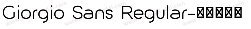 Giorgio Sans Regular字体转换